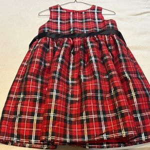 George Red and Black Plaid Dress